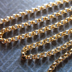 14kt Gold Filled ROLO Chain, 1.5 mm Gold Rolo Chain Rolo Cable Chain, 5-100 ft,  jewelry making bulk wholesale bulk rolo chain ssgf sgf7