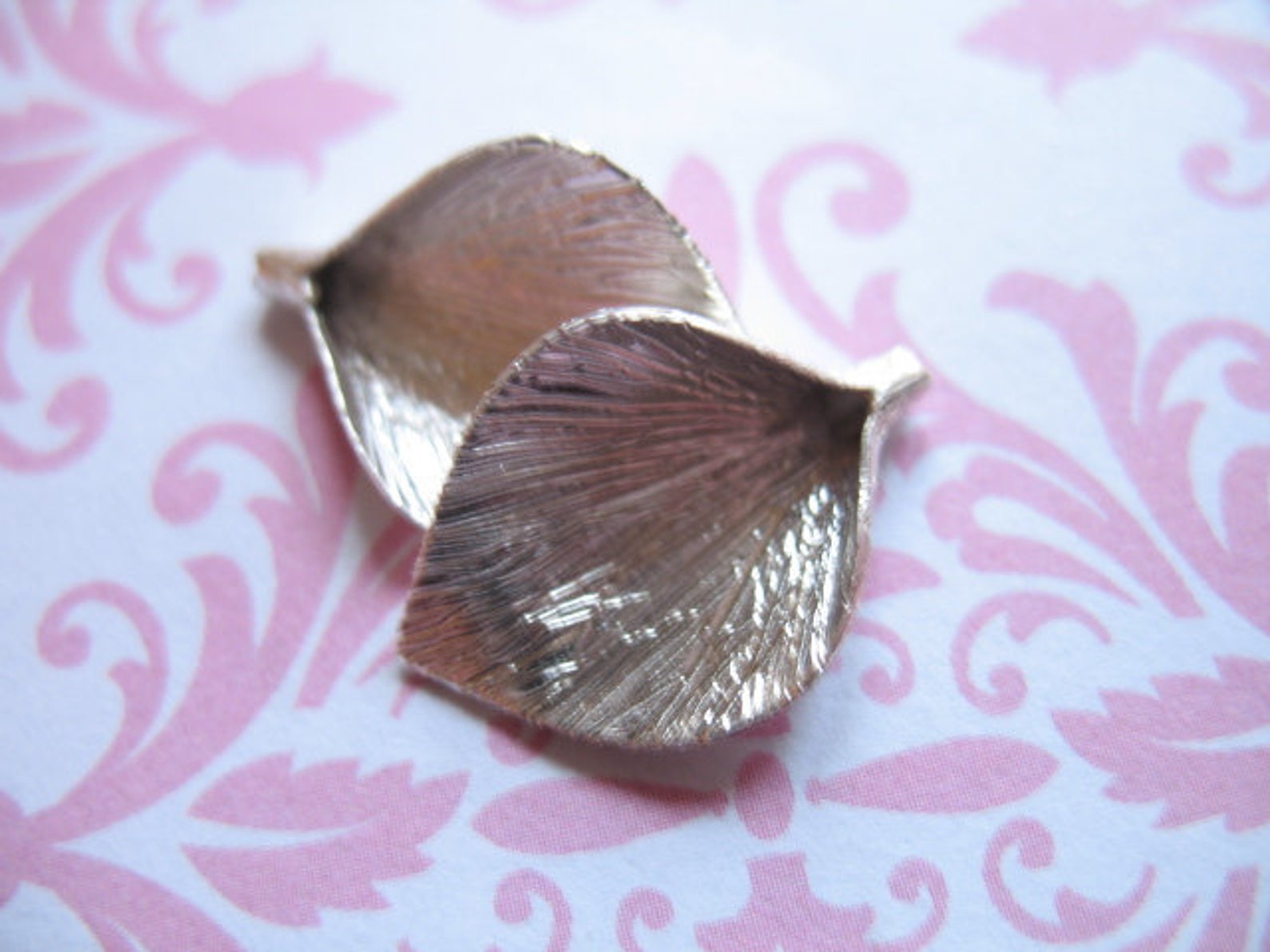 Sterling Silver Calla Lily Pendants, Textured or Smooth (18.5x12 Mm) - Etsy