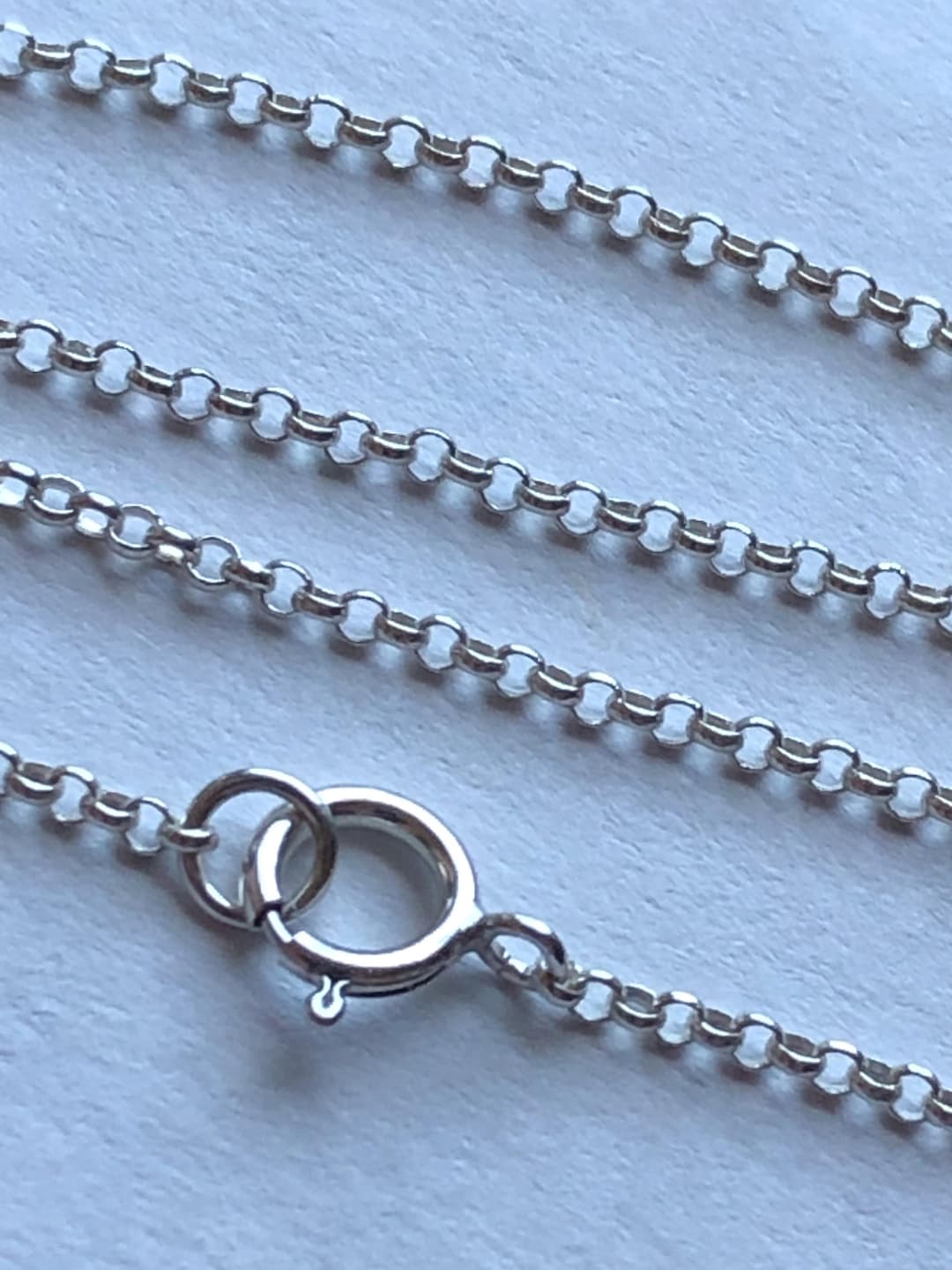 1.5mm Sterling Silver Rolo Chain Necklace, Wholesale Finished Chain (16 ...