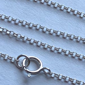 1.5 mm ROLO Chain, Sterling Silver, Wholesale Finish Necklace Neck Chain, 16 18 20 24 30&quot; inch / d2.20 d2.24 d2.30  d2.d tpc ib sfc