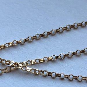 Gold filled ROLO chain, 14k, 1.2 mm, Less Bulk, strong delicate, unfinished wholesale chain sgf.. SGF2