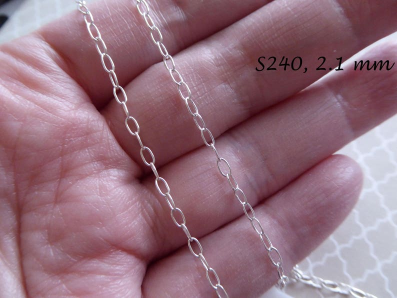 Sterling Silver Chain Necklace Chain Bulk / 2.1 Mm Round Etsy