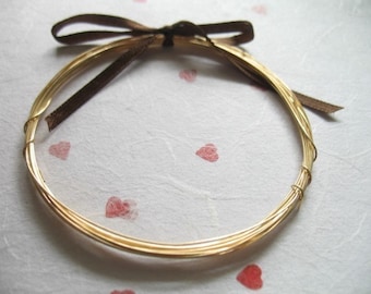 14k Gold Filled Wire - 26 gauge ga g, dead soft or half hard, round...wholesale .. WGF26..w26