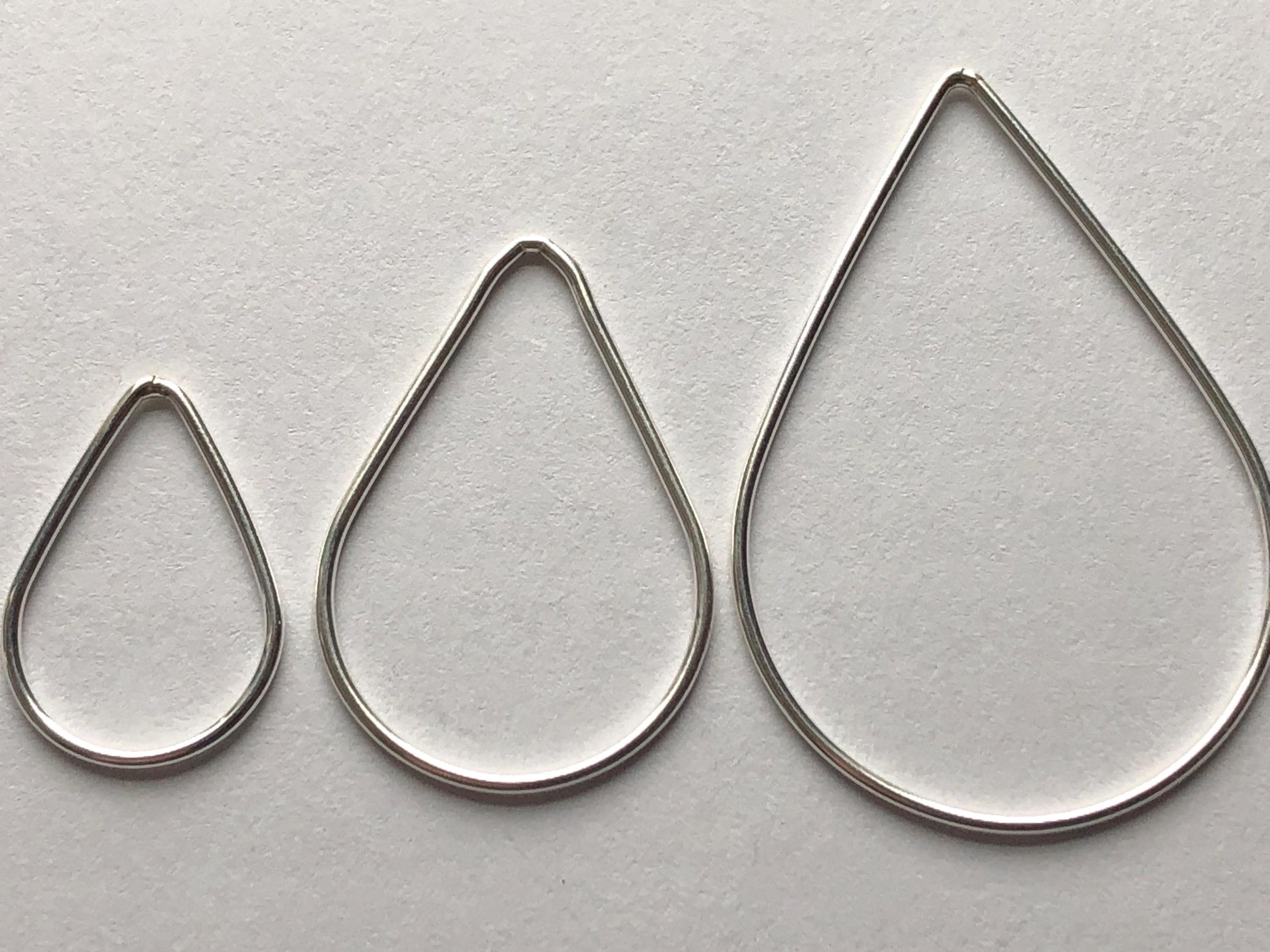 Lot De 6 Paires De Boucles D'oreilles Larme En Argent 925/1000 - Fermoir à Bague Ouverte - Neuf Avec étiquettes