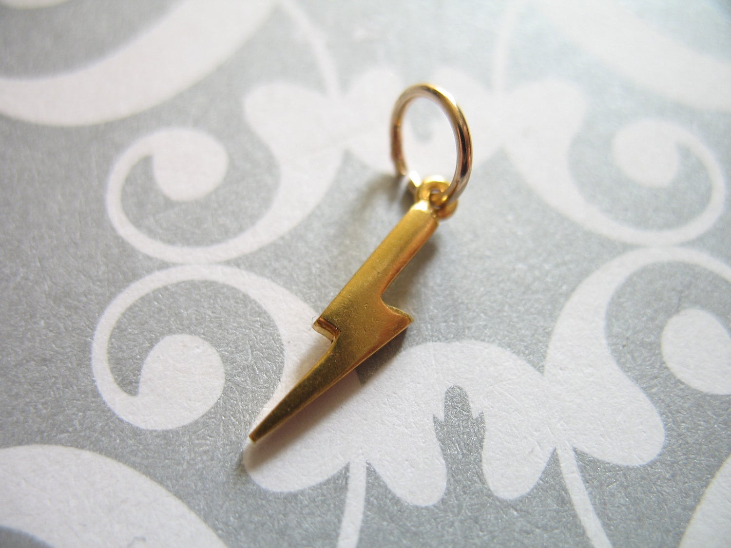 Gold Vermeil LIGHTNING BOLT Charms Pendants / 110 Pcs Small Etsy