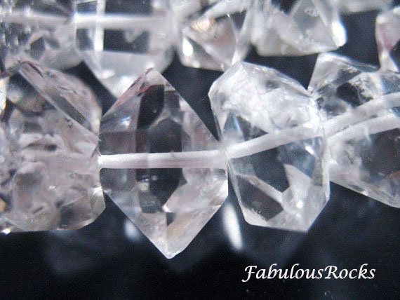 Herkimer Beads Herkimer Diamond Herkimer Nuggets Wholesale Crystal Quartz 14 16 mm Loose Gemstone Beads Loose Herkimers Giant Focals xxl