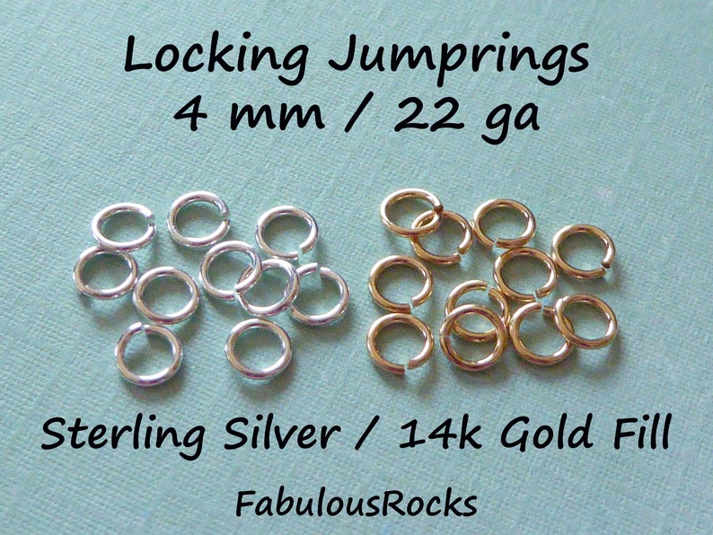 Locking JUMP RINGS Open Jump Locks Locking Jumprings Jumplocks Etsy