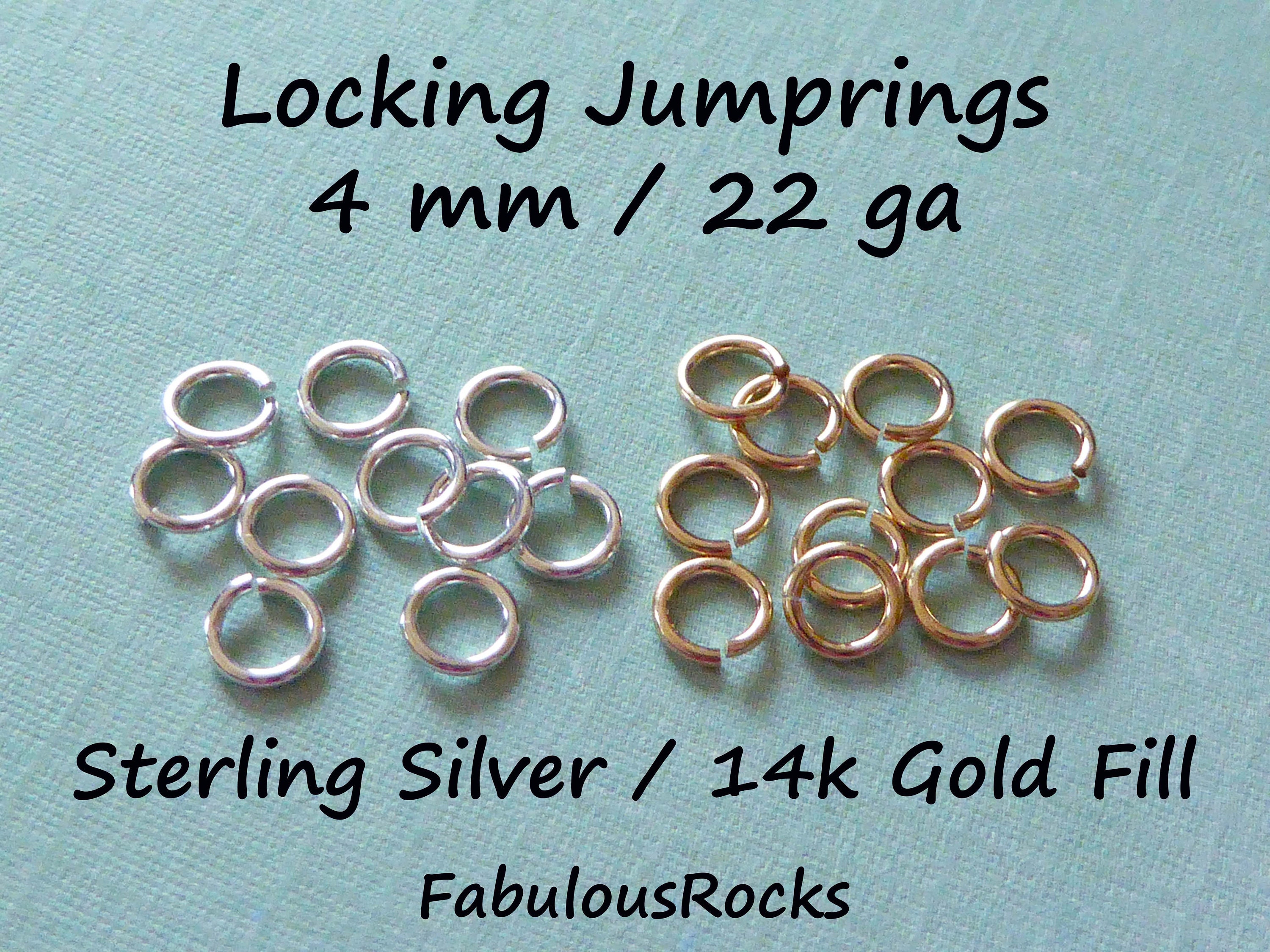 Sterling Silver Jump Rings  18 gauge 22 Gauge 4.0 mm to 10.0 mm