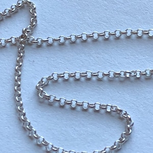 Sterling Silver ROLO Chain, 15-40% less Bulk, 1.5 mm Rolo Necklace Chain Wholesale Jewelry Chain, delicate thin tiny small dainty ss S22 hp