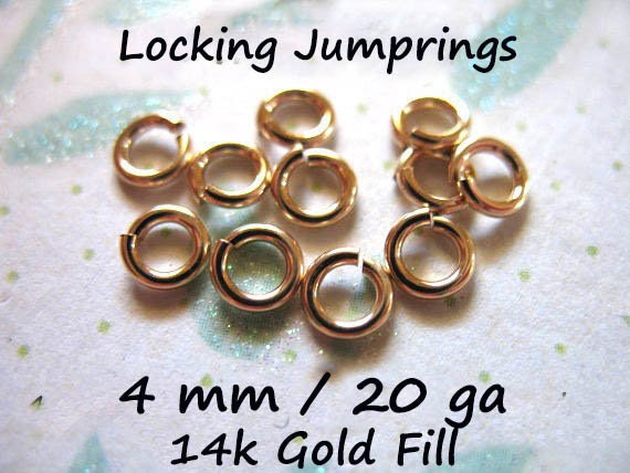 5mm 22 Gauge Closed (Soldered) Gold Filled Jump Rings (F29GF