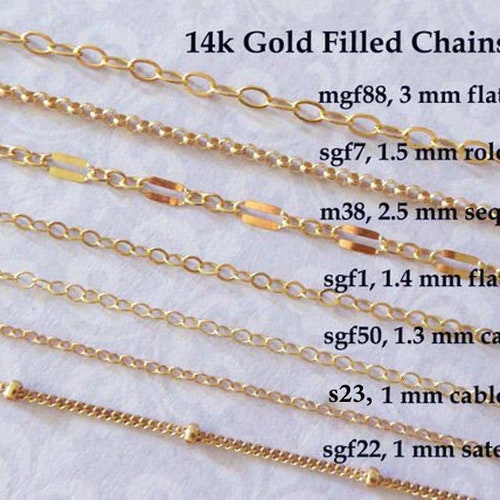 Gold Fill CHAIN 14k Gold Filled Chain 