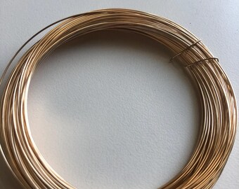 14k Gold Filled Wire, 26 Gauge, Round, Dead Soft or Half Hard