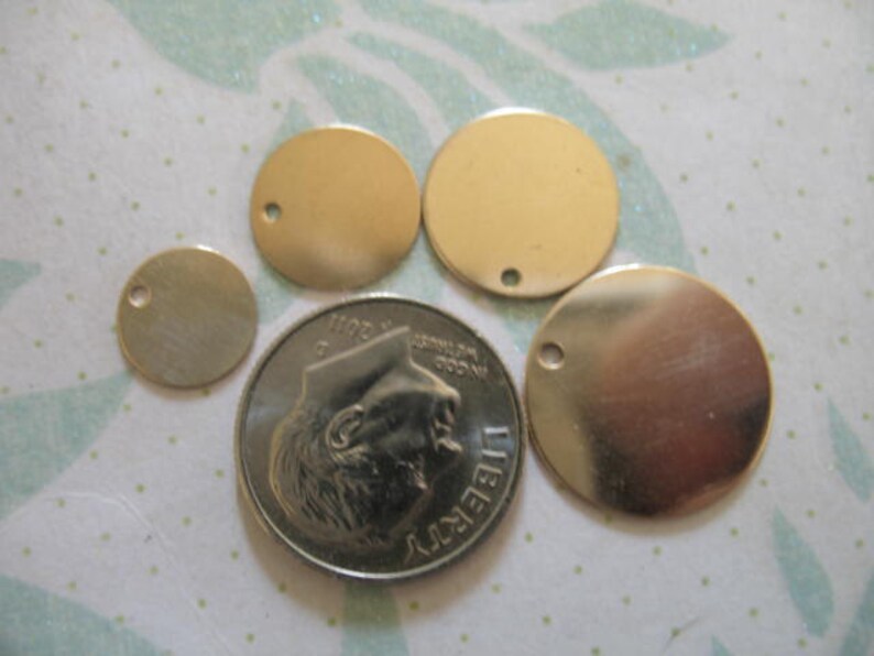 14k Gold Filled Stamping Blanks Discs Bulk / 6 Mm 10100 Pcs Etsy
