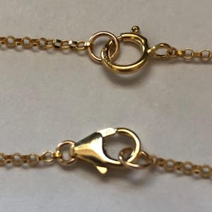Finished chain with clasp, Gold Rolo Chain, 14k Gold Fill, 1.2 mm links, delicate but sturdy, wholesale sgf..SGF2