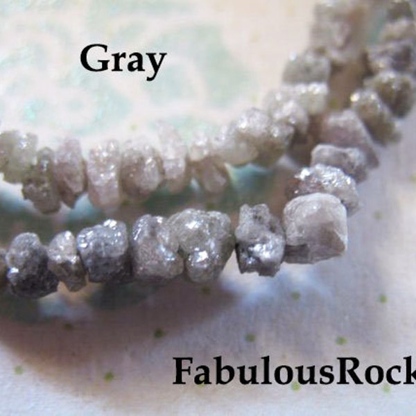 5-20 pcs, ROUGH DIAMOND Raw Diamond NUGGETS, 2-3 mm, Shades of Gray Grey Silver, april birthstone brides bridal organic gems ddg 23