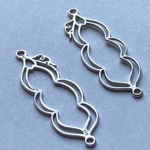 Erbsenschote Charm Anhänger, drei Erbsen in einer Schote, 925 Sterling Silber, 37 x 14 mm, Halskette mama sf