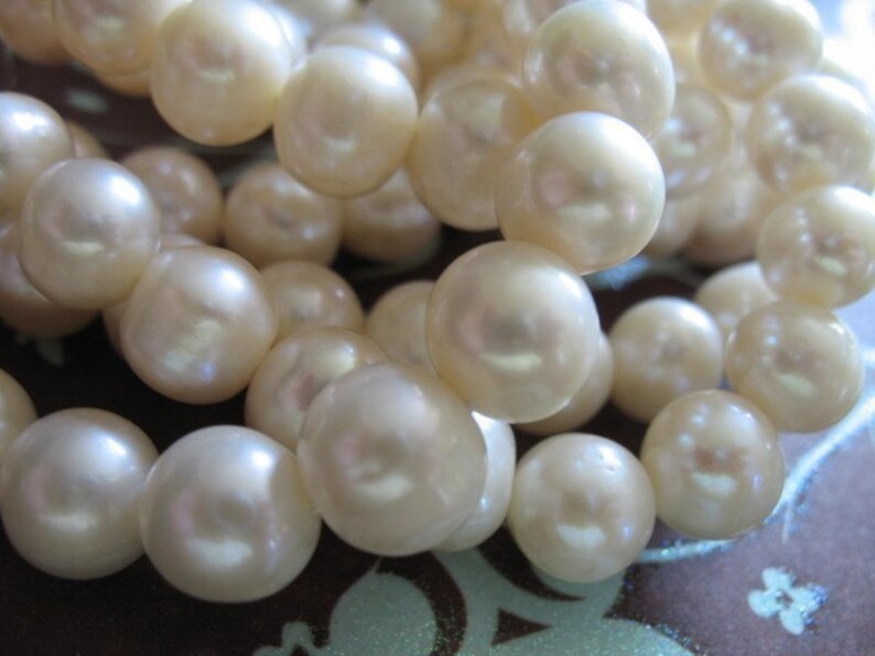 White Round FreshWater Pearls Luxe AA 8.5-10 mm wholesale June birthstone wedding brides bridal jewelry rw 810 Pearls Full Strand