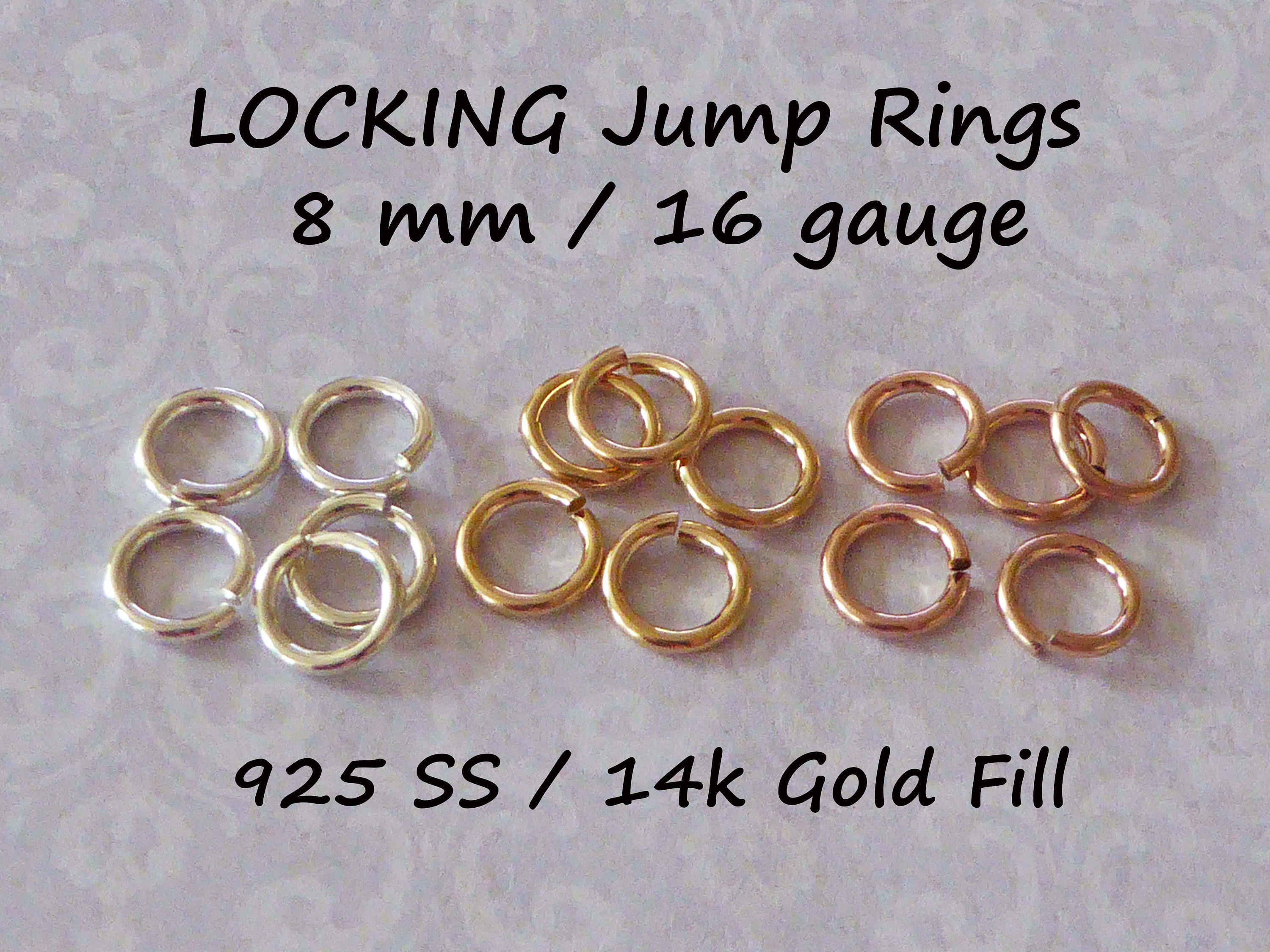 Round Jump Ring 16 Gauge 5mm Inside Diameter, Black Plate, 100 per