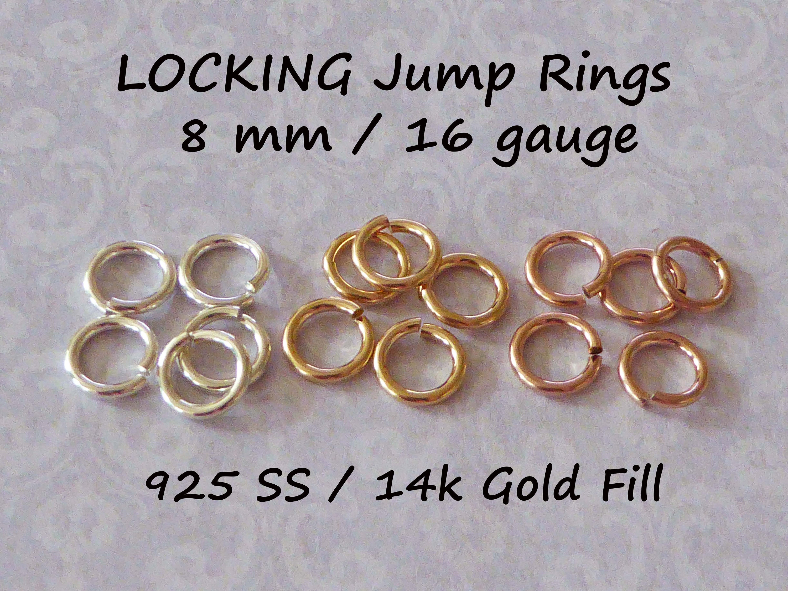 14K Gold Filled EP Open Jump Ring 3mm,4mm,5mm,6mm,8mm,10mm,12mm Gold F