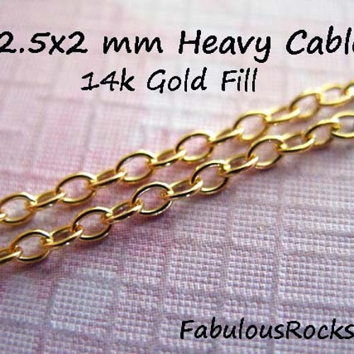 14kt 14k Gold Filled Chain Bulk / by 