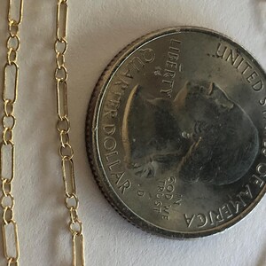 14kt Gold Filled Chain, 1.5 mm Long and Short Chain, Unfinished Chain Bulk Footage Dainty Delicate Necklace Chain / sgf ssgf s8