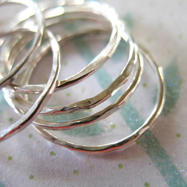 KNUCKLE Ring Midi Ring Stack Rings Stacking Ring Eternity Ring Skinny Band Ring / Sterling Silver, 1-100 rings / modern minimal jewelry sr1