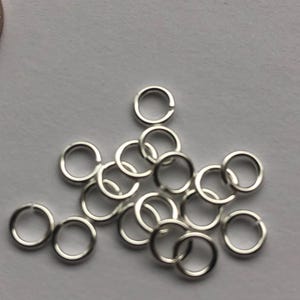 25-100 pcs / Sterling Silver Jump Rings JumpRings  4 mm, 21 gauge ga g  OPEN, wholesale jewelry supplies findings sjr4mm.21 plain