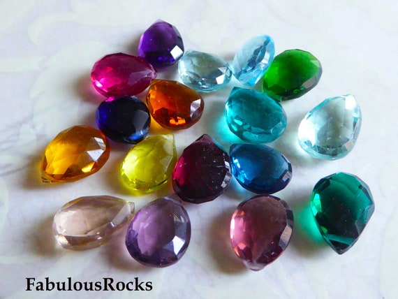 AAA Quartz Pear Briolette Beads, Luxe Gemstone Focal (11.5-14 Mm