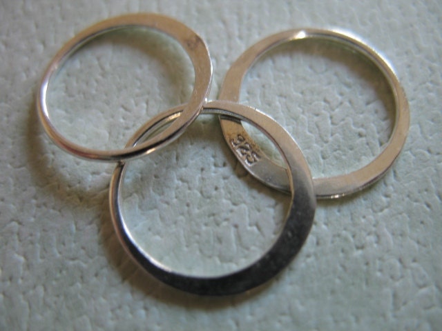 Montature per anelli in argento sterling, anello rotondo vuoto 9 x 9 mm, per pietra preziosa, pietra naturale, resina, cristallo - Italia
