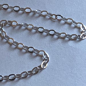 20-250 feet, Bulk Discount, Silver Chain, 925 Sterling Silver Chain, 1.5 mm Flat Cable, wholesale chain SS..S88 hp