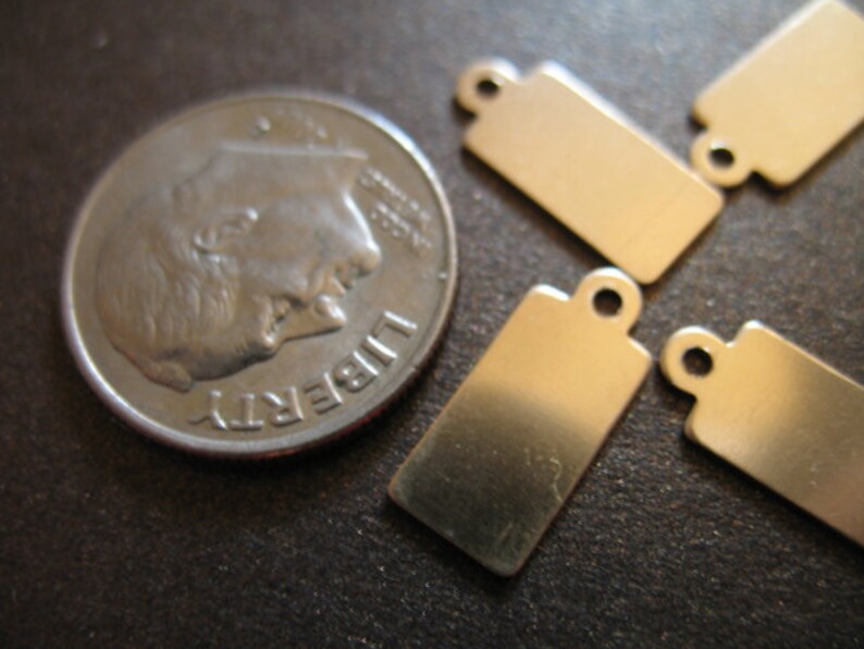 210 Pcs Bulk / 925 Sterling Silver Petite Dog Tag Blanks Etsy