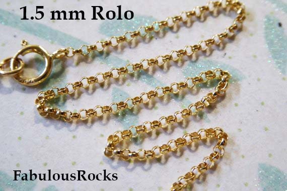 Collana Catena Rolò 50 Cm Oro Giallo 9k - Foto 11