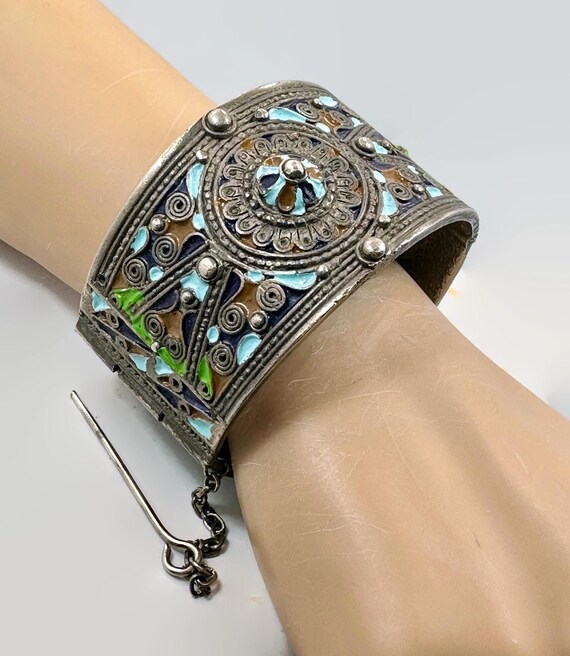 HUGE VINTAGE NAVAJO SPIDER TURQUOISE SILVER HVY PATINA BRACELET OLD HUGE VINTAGE NAVAJO SPIDER TURQUOISE SILVER HVY PATINA BRACELET OLD