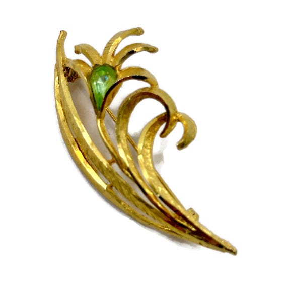 Gold plated Train baby brooch Gold plated Train baby brooch