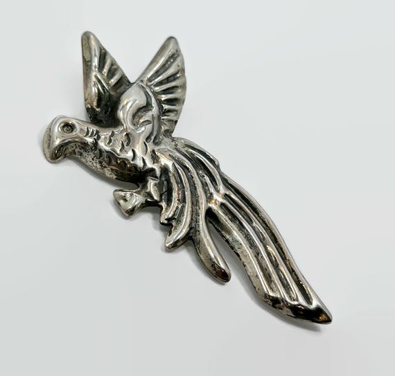 メキシコシルバー 鳥ブローチ ヴィンテージブローチ 925刻印