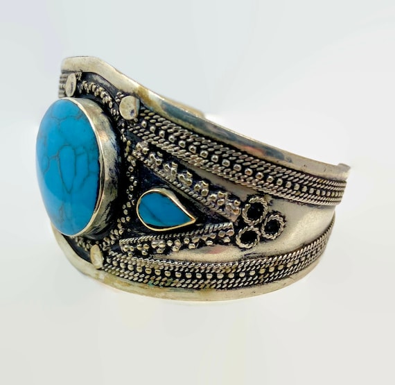 Boho Bracelet, Kuchi Cuff, Afghan Jewelry, Compos… - image 2