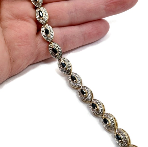Sapphire Bracelet, BlueSapphire, Sterling Silver,… - image 2