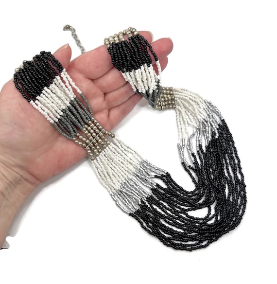 Collier De Soirée Vintage - Gros Pendentif En Strass - Occasion Bon état