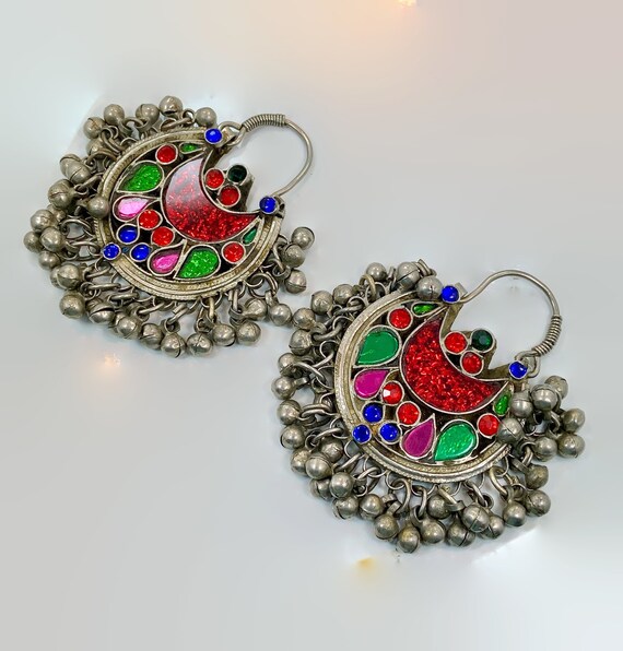 Hoop Earrings, Ear Weights, Middle Eastern, Afghan