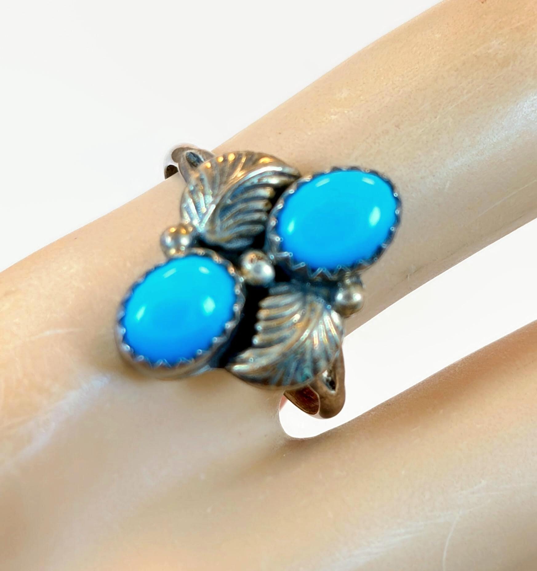 ナバホ族 silver501元町店 R STERLING 作 ヴィンテージ 【オフィシャル