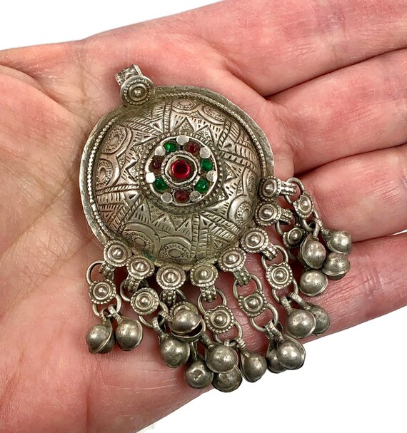 Old Silver Pendant, Vintage Pendant, Middle Easte… - image 3