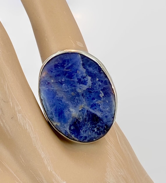 Vintage blue stone ring - Gem