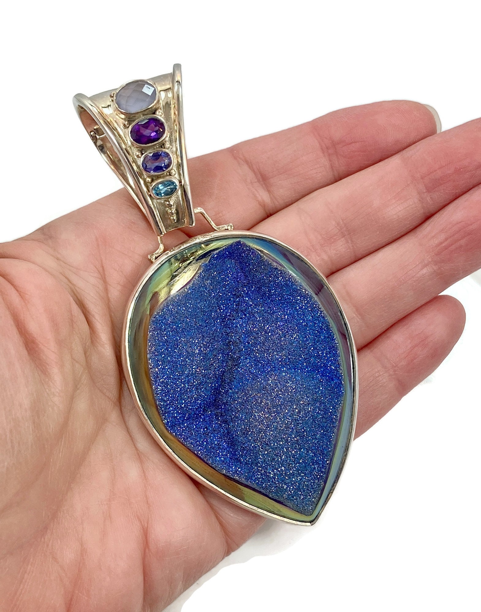 Sajen ドゥルージー スターリングシルバーペンダント：アメジスト