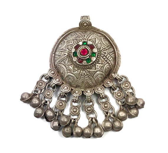 Old Silver Pendant, Vintage Pendant, Middle Easte… - image 4