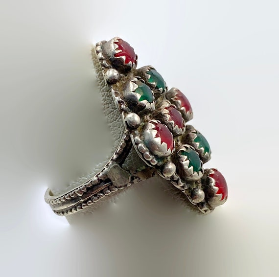 Old Silver Ring, Pakistan, Middle Eastern, Vintag… - image 3