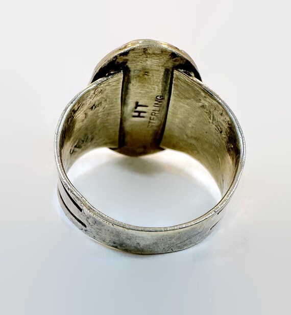 Malachite Ring, Sterling Silver, Native American,… - image 5