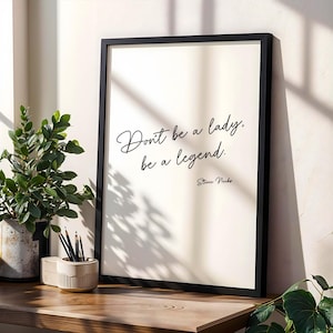 Art mural inspirant : citation de Stevie Nicks - Décoration d'intérieur moderne