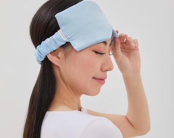 Satin Sleep Mask – Light Blocking, Anti-Crease | Blue