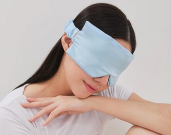 Satijnen slaapmasker: lichtblokkerend, kreukvrij | Celeste