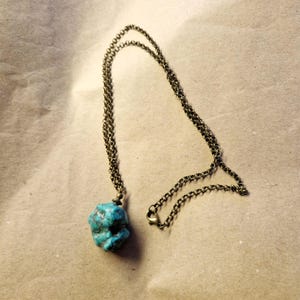Gros Collier Vintage En Pierres Naturelles - Bijou Fantaisie Ancien, Occasion Bon état